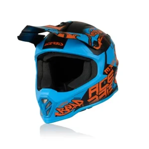 Prezzo Conveniente Casco Cross / Enduro  Acerbis STEEL KID Blu/Rosso/Nero