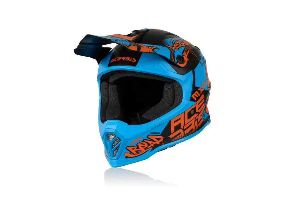 Prezzo Conveniente Casco Cross / Enduro Acerbis STEEL KID Blu/Rosso/Nero