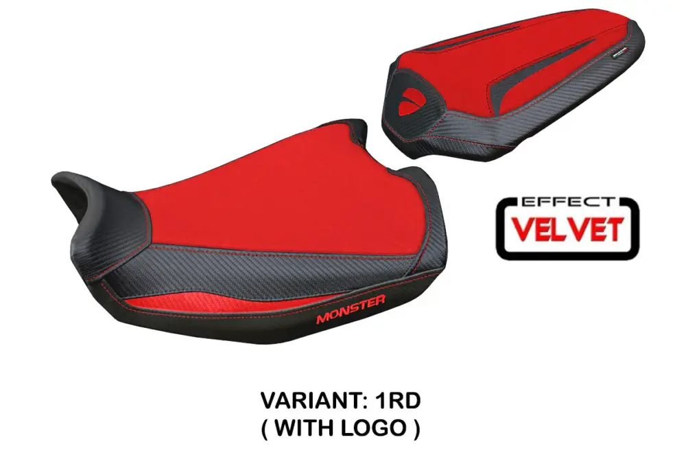 Professionale Rivestimento sella compatibile Ducati Monster 937/950 (21-23) modello Linosa Velvet