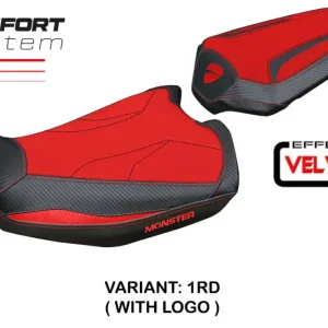 Rivestimento sella compatibile Ducati Monster 937/950 (21-23) modello Linosa Velvet Comfort System Nuova Collezione