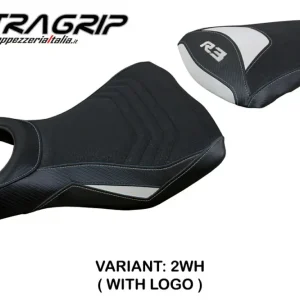 Rivestimento sella compatibile Yamaha R3 (15-23) modello Jesolo ultragrip Esclusivo