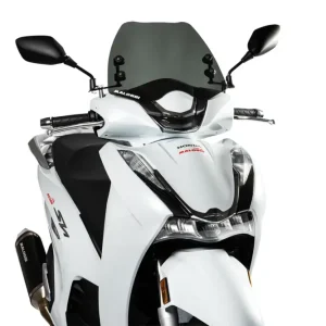 HONDA SH I 350 ie 4T LC euro 5 2021-> (NF11E) MALOSSI SPORT SCREEN cupolino - FUMÉ SCURO - L.390xH.275 sp.3 mm Solo Oggi