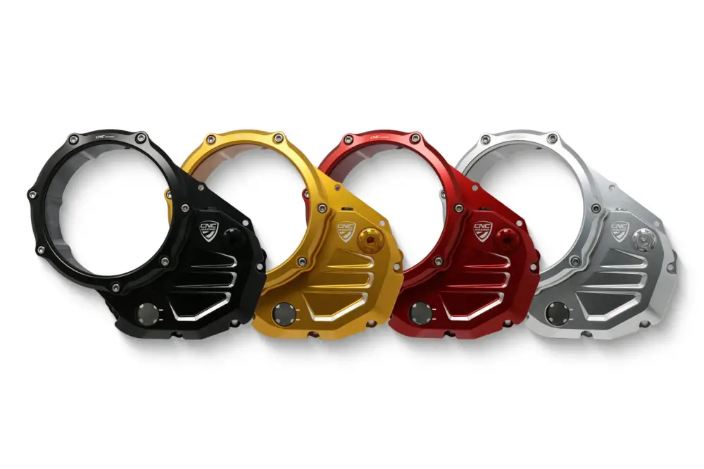 Prezzo Basso CNC RACING Carter trasparente per frizioni ad olio Ducati BICOLOR
