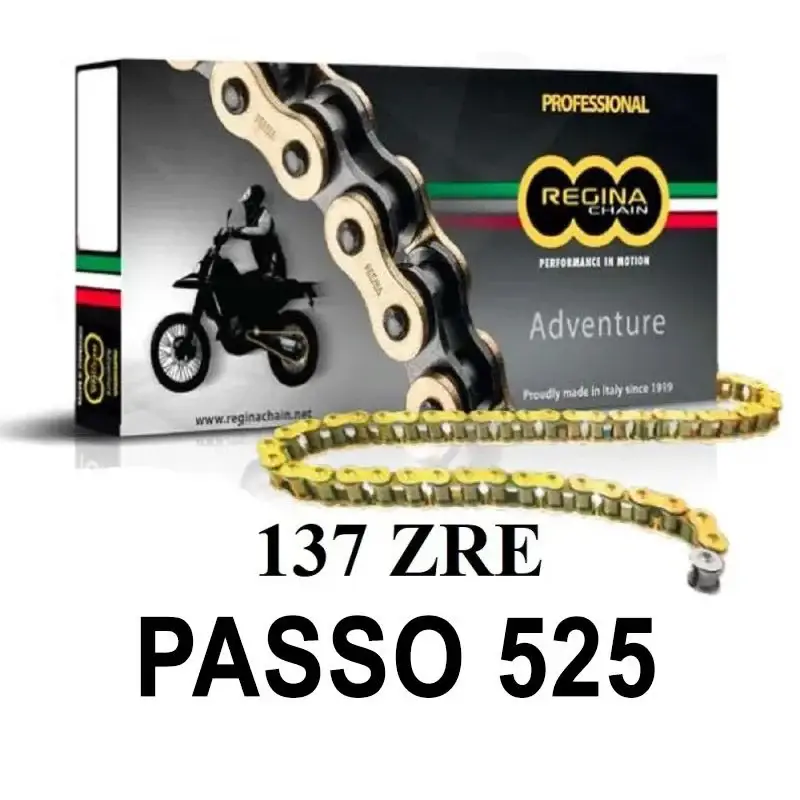 REGINA Catena 137ZRE 112 maglie passo 525 - Oro Spedizione Gratuita
