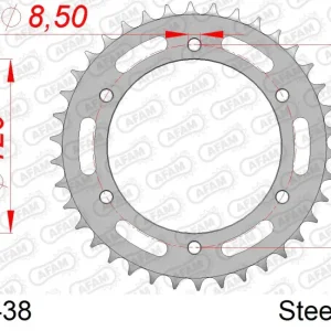 Spedizione Gratuita Corona AFAM 10311-38 in acciaio passo 520 HONDA XL 250 R 1984 -1987