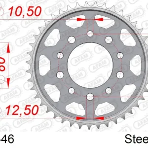 Affare Corona AFAM 10405-46 in acciaio passo 530 HONDA VF 400 F 1983 -1985
