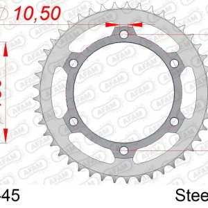 Corona AFAM 10501-45 in acciaio passo 520 HONDA NX 500 DOMINATOR 1988  -1999 A Buon Prezzo