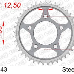 Compra Oggi Stesso Corona AFAM 10605-43 in acciaio passo 530 HONDA CBR 1000 F 1987 -1988