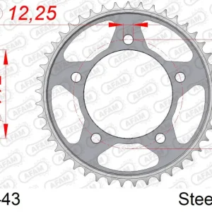 Corona AFAM 10613-43 in acciaio passo 525 HONDA CB 600 F HORNET 2007  -2013 Super Prezzo