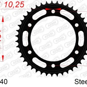 Corona AFAM 10616-40 in acciaio passo 530 HONDA CBR 1000 RR FIREBLADE 2004  -2005 Occasione Imperdibile