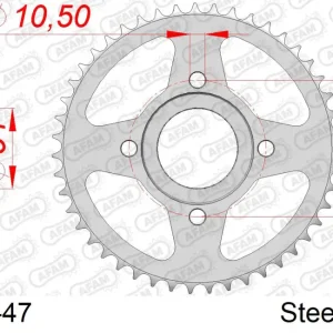 Corona AFAM 12112-47 in acciaio passo 420 MBK TZR 50 X-POWER 1998  -1999 Nuova Collezione