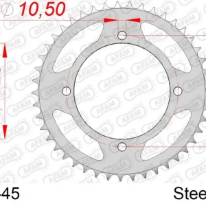 Corona AFAM 12505-45 in acciaio passo 520 MZ (MUZ) 660 BAGHIRA 1997  -2005 Offerta Lampo