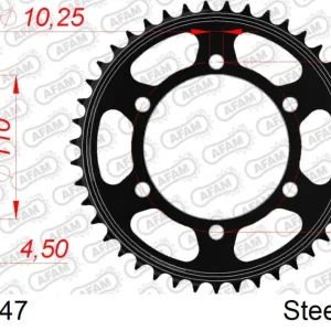 Corona AFAM 12815-47 in acciaio passo 525 YAMAHA YZF 1000 R1 2009  -2014 Bestseller
