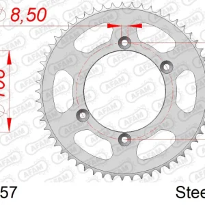 A Buon Prezzo Corona AFAM 14216-57 in acciaio passo 428 KAWASAKI KLX 125 L 2003 -2006