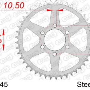 Acquista Ora Corona AFAM 14400-45 in acciaio passo 530 SUZUKI GS 400 1977 -1978