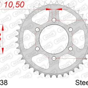 Promo Stagionale Corona AFAM 16402-38 in acciaio passo 530 KAWASAKI GPZ 550 1982 -1983