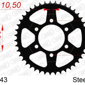 Occasione Imperdibile Corona AFAM 16610-43 in acciaio passo 525 KAWASAKI KLZ 1000 VERSYS 2012 -2020