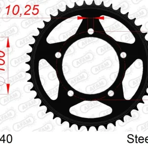 Corona AFAM 35802-40 in acciaio passo 525 APRILIA RSV 1000 2004 -2008 Novità