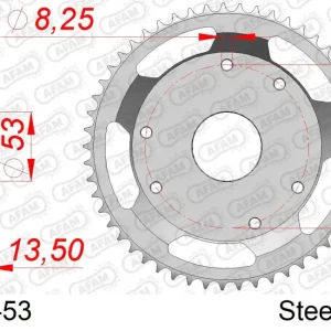 Occasione Imperdibile Corona AFAM 47100-53 in acciaio passo 420 DERBI 50 R SENDA RACER 2001  -2002