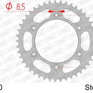 Promozione Esclusiva Corona AFAM 71304-50 in acciaio passo 520 GAS-GAS EC 250 2021 -2023