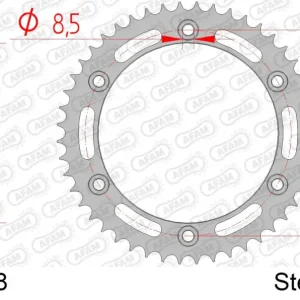 Bestseller Corona AFAM 92213-48 in acciaio passo 428 AJP PR3 125 ENDURO 2004 -2005