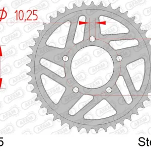Corona AFAM 92630-45 in acciaio passo 525 YAMAHA YZF 1000 R1 SP 2006 Must-Have