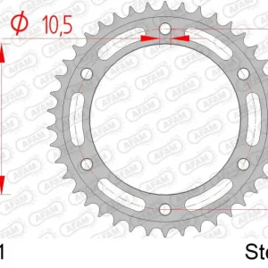 Consegna Rapida Corona AFAM 92635-41 in acciaio passo 525 BMW F 650 GS 2006  -2012