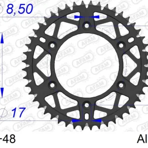 Corona AFAM 11212+48 in all. passo 520 HM-HONDA CRE F 250 R 2010 Esclusivo