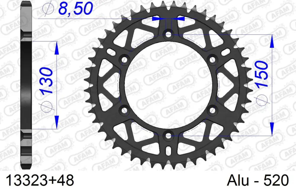 Corona AFAM 13323+48 in all. passo 520 FANTIC XX 125 2021 Soddisfatti O Rimborsati