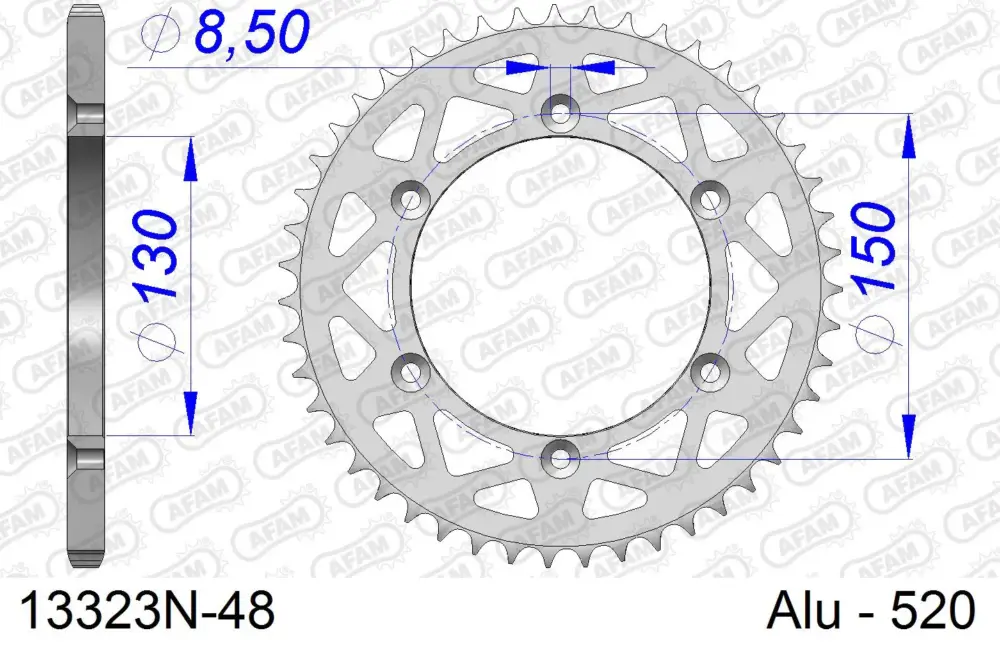 Corona AFAM 13323N-48 in all. passo 520 FANTIC XX 125 2021 Ultime Pezzi