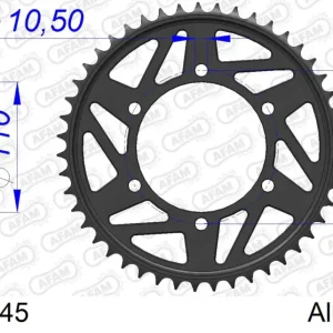 Sconto Corona AFAM 13815-45 in all. passo 525 SUZUKI GSX-R 1000 2017 -2022
