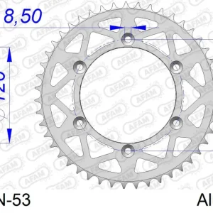 Corona AFAM 15203N-53 in all. passo 520 SUZUKI RM 125 1987 Vendita Finale