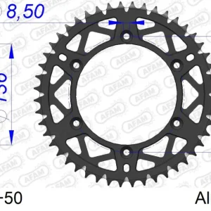 Corona AFAM 15206+50 in all. passo 520 BETA RR 350 ENDURO 2011 -2012 Miglior Prezzo