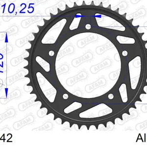 Solo Oggi Corona AFAM 15605-42 in all. passo 520 SUZUKI GSX-R 1000 2001 -2006