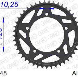 Corona AFAM 15605-48 in all. passo 520 SUZUKI GSR 600 2006 -2010 Super Prezzo