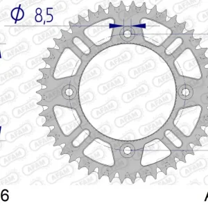 Acquista Ora Corona AFAM 72102+46 in all. passo 428 KTM SX 85 17-14 2023
