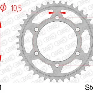 Affare Corona AFAM acciaio86606-51 Passo 520 TRIUMPH 660 TRIDENT 2021 -2023