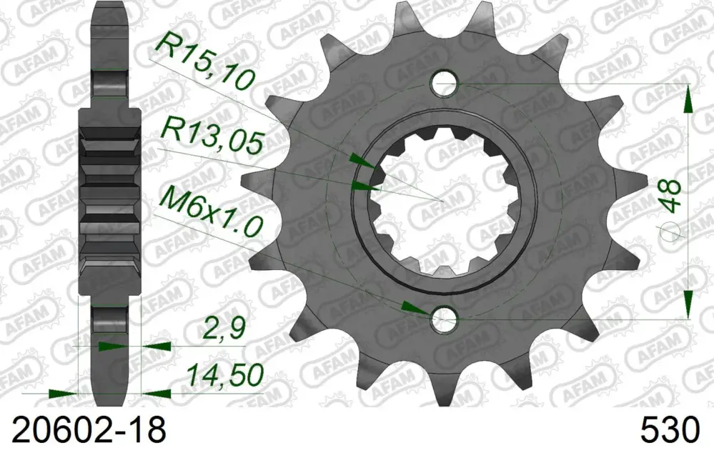 Acquista Ora Pignone AFAM 20602-18 passo 530 HONDA CB 1100 A ABS 2013