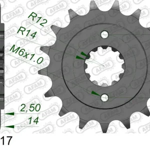 Consegna Rapida Pignone AFAM 20614-17 passo 525 HONDA VT 750 C SHADOW 1997  -2008