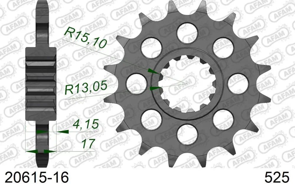 Ordina Subito Pignone AFAM 20615-16 passo 525 HONDA CBR 1000 RR FIREBLADE 2004 -2016