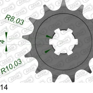 Occasione Pignone AFAM 24100-14 passo 428 KAWASAKI KX 80 1998 -2000