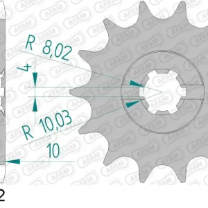 Promozione Esclusiva Pignone AFAM 64200-12 passo 520 HUSQVARNA CR 125 1995 -1997