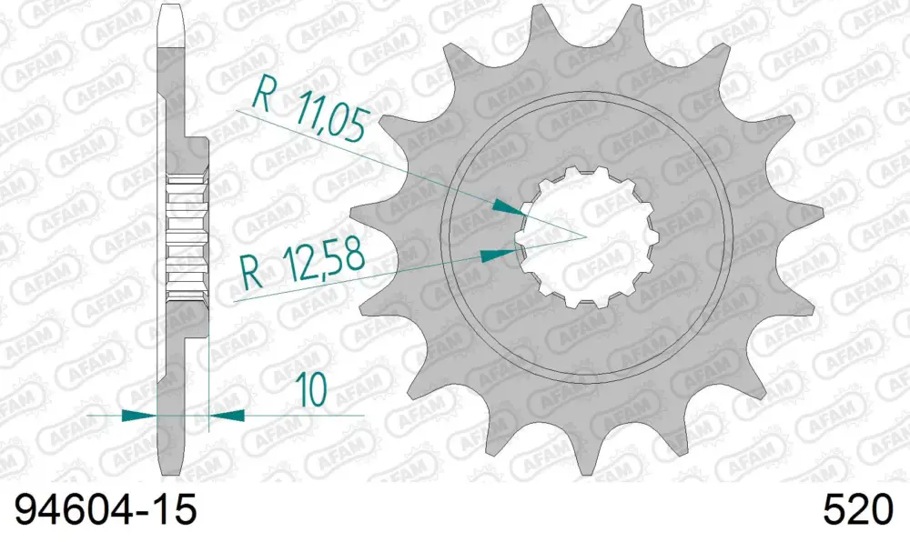 Prezzo Conveniente Pignone AFAM 94604-15 passo 520 MV AGUSTA F4 750 AGO 2004