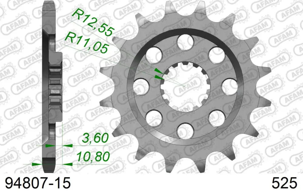 Compra Oggi Stesso Pignone AFAM 94807-15 passo 525 MV AGUSTA BRUTALE 1000 RR 2021
