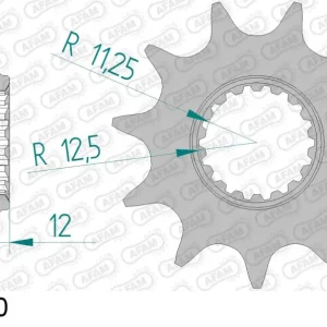 Bestseller Pignone AFAM 97200-10 passo 520 GAS-GAS TXT 125 GP 2019