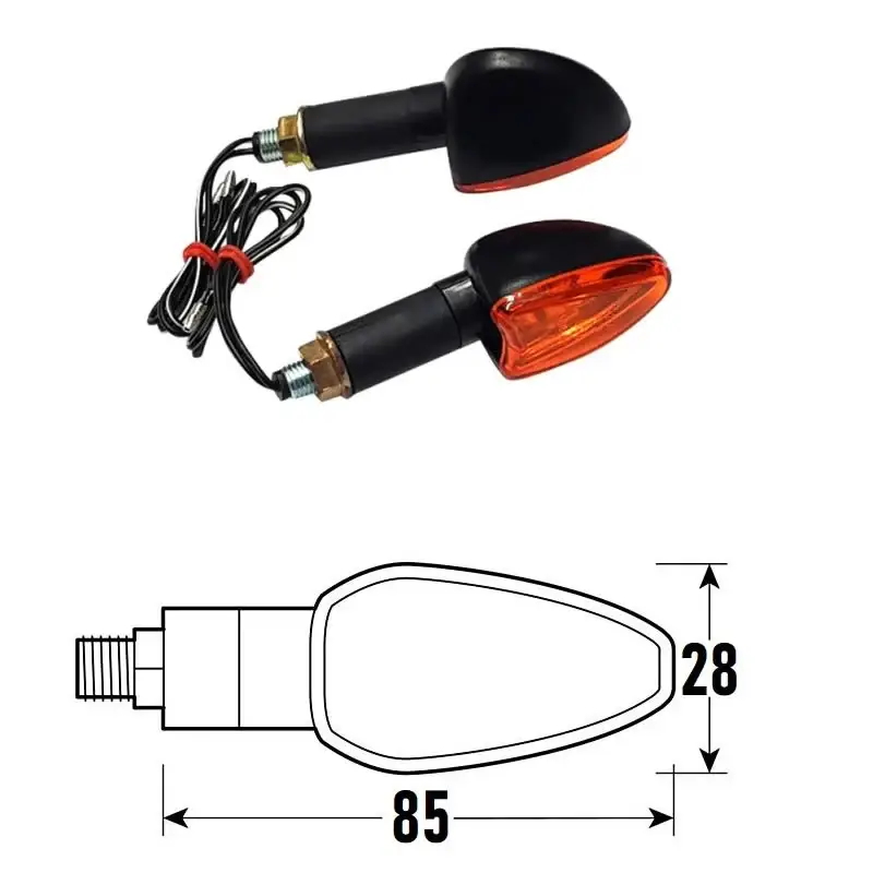 Subito Disponibile Freccia ARROW (Coppia) - Nero, Lente Arancione