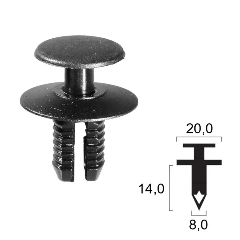 Rivetto in plastica BMW - Radiatore Ultima Occasione