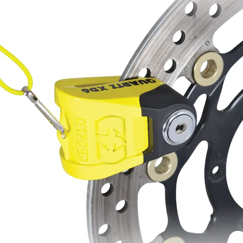 Compra Oggi Stesso Lucchetto bloccadisco QUARTZ XD6 diametro perno 6mm giallo/nero