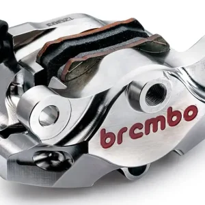 Subito Disponibile Pinza Freno Posteriore Brembo SuperSport CNC P2 34, Nichelata, con pastiglie, per Aprilia e Ducati