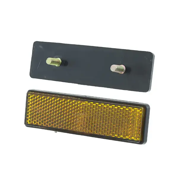 Ultime Pezzi Catadiottro rettangolare ambra RMS - con vite
